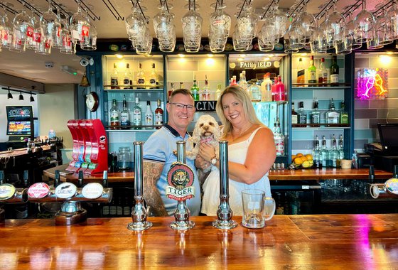 Kelly with partner Ako and Dog Hunny.jpg